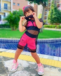Conjunto Rosa Neon 3 Peças - comprar online