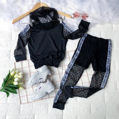 Conjunto New York Preto com Transparência (Blusa Manga Longa + Calça) na internet