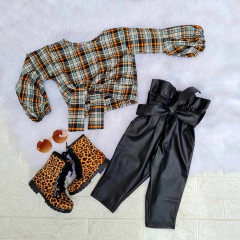 Calça Couro Clochard Preta