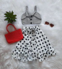 Conjunto Mullet Poá Preto e Branco - comprar online