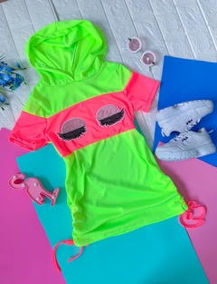 Vestido Neon Olhinhos na internet