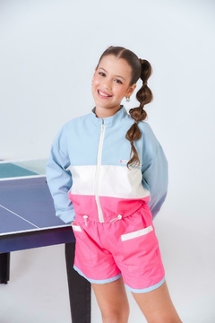 Trijunto Giulia Rosa Azul e Branco - loja online