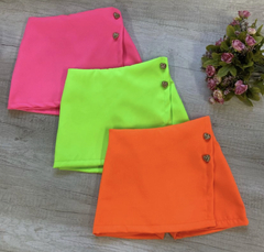 Short Saia Neon Botões (cada uma)