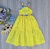 Vestido Laise Amarelo Florzinhas com Forro