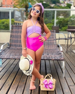 Maiô Malibu Rosa Neon e Lilás na internet