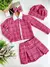 Conjunto Luxo Charlote Tweed 4 Peças (Casaco + Short Saia + Camisa + Laço de Cabelo) - Coisas de Dondoquinha