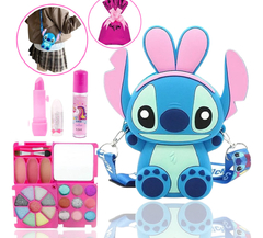 Conjunto Maquiagem Presente Infantil Bolsa Stitch