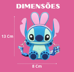 Kit Batom Óculos + Relógio + Bolsinha Infantil Stitch - Coisas de Dondoquinha