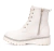 Bota Coturno com Strass Tratotado Off White na internet