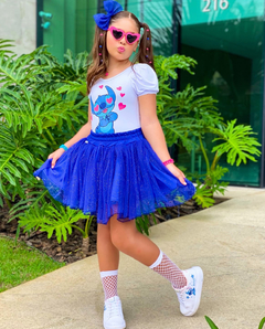 Conjunto Stitch Tutu com Brilho (Acompanha Laço de Cabelo) (cada) - comprar online