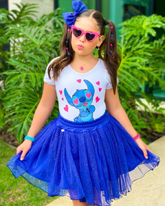 Conjunto Stitch Tutu com Brilho (Acompanha Laço de Cabelo) (cada) na internet