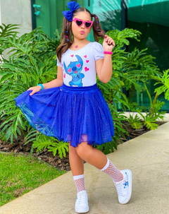 Conjunto Stitch Tutu com Brilho (Acompanha Laço de Cabelo) (cada) - loja online