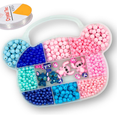 Kit Miçanga Infantil Stitch Para Pulseira E Colar + Fio - comprar online