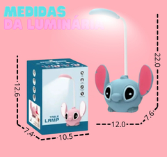 Luminária De Mesa Com Haste Flexível Eapontador Stitch - loja online