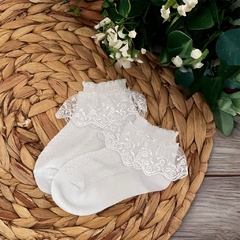 Meia Branca Renda