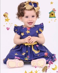 Vestido Taci Menina com cinto - Coisas de Dondoquinha