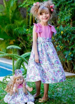 Vestido Sweet Cotton Tal Menina Tal Boneca