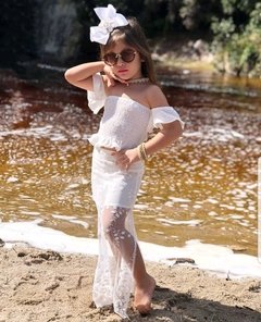 Conjunto Branco Tule na internet