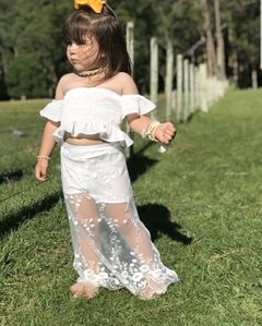 Conjunto Branco Tule - Coisas de Dondoquinha