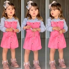 Vestido Jeans Rosa na internet