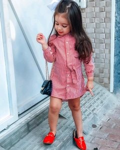 Chemise Vermelha Listrada - comprar online