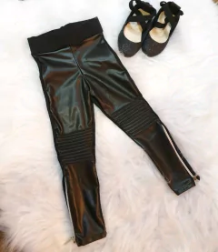Calça Legging Preta Zíper - comprar online