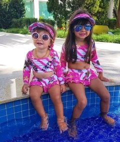 Biquini cropped pink boneca