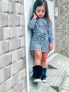 Chemise Xadrez Preta e Branca na internet