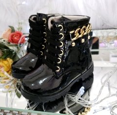 Coturno Preto Verniz - comprar online