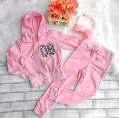 Conjunto Moletinho Rosa