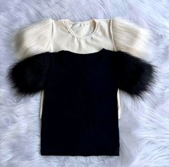 Blusa Manga Pelinho Mãe e Filha