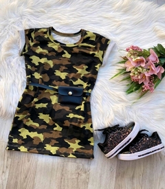 Camisetão Vestido Militar