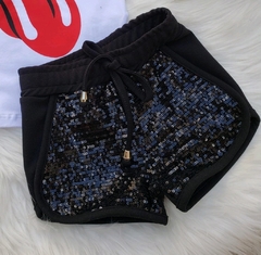 Short Preto Paetê