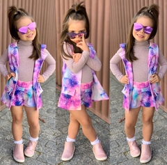 Conjunto Galaxy Tie Dye (Short e Colete)