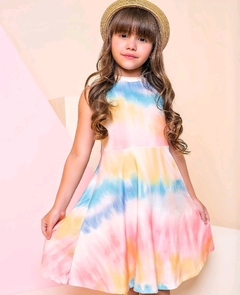 Vestido Regata Tie dye Tons de Rosa - comprar online