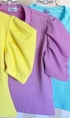 Imagem do Blusa Manga Bufante Candy Colors Tal Mãe Tal Filha