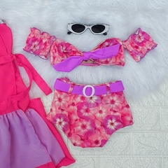 Biquini Flores Ciganinha Hot Pants - loja online