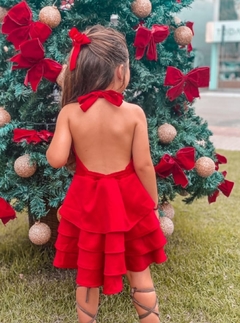Vestido Festa Camadas Vermelho - comprar online