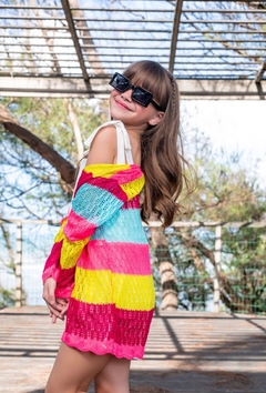 Cardigan em Tricô Colors - comprar online
