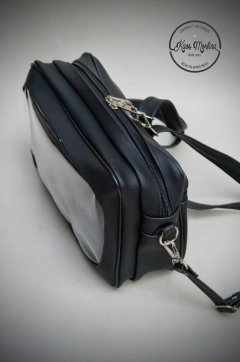 PREVENTA - Ita-bag negra lisa rectangular - KAOS MORFINA