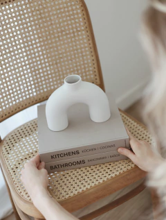 Jarrón Santorini Off White 003 - U Invertida