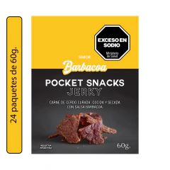 Pack 24 paquetes de Jerky de 60g. c/u. Charqui