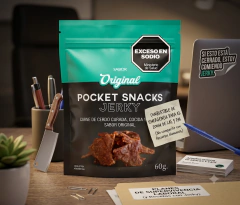 Jerky Pack Degustación 3 paquetes de 60g. Probá los tres. Charqui - Pocket Snacks Jerky | Charqui Moderno | Snack Proteico Saludable