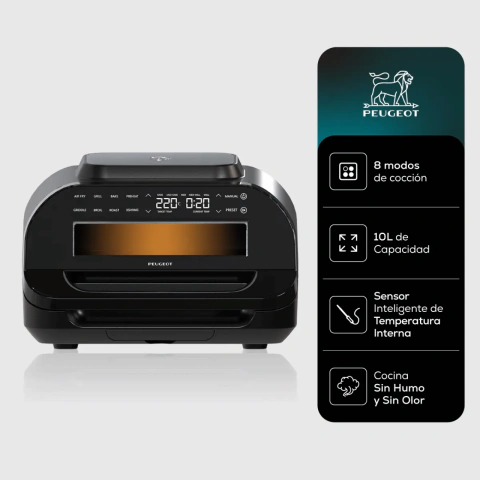 Freidora De Aire Peugeot Tours Horno Grill Plancha 1700w Negro 50 Hz