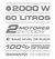 Aspiradora Industrial 60 Litros 2000W - 2 Motores aspira polvo o liquido - DAIHATSU - tienda online