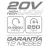 Llave Impacto inalambrica 20v Encastre 1/2 - 250 Nm +Batería 2.0 Ah + Cargador rápido DAIHATSU
