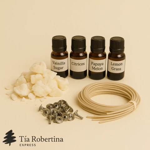 Kit principiante para armar velas de cera de soja x 1 kilo - comprar online