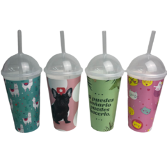 VASO CON SORBETE MILKSHAKE