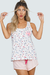 PK11639 BEAUTY - Pijama musculosa y short - So Pink