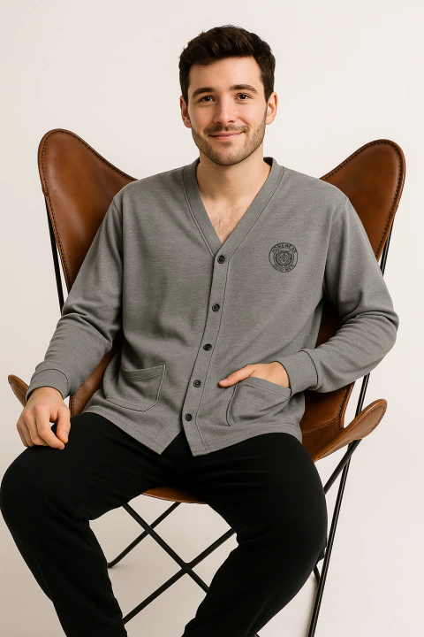 OC3403 FRANZ PIJAMA M/L CAMISERO - OCIO